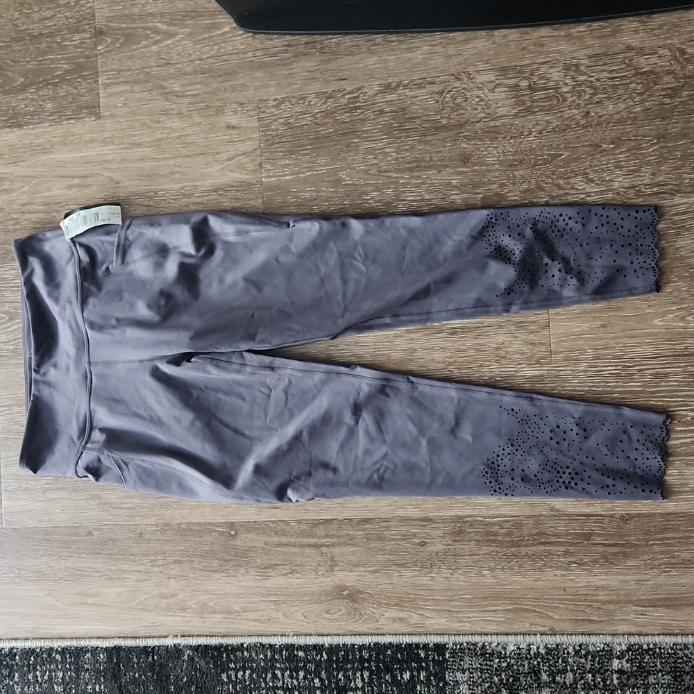 Ideology Cutout Detail Ankle Leggings Violet Stone